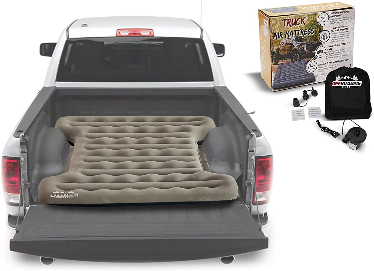 air mattress size for short bed truck