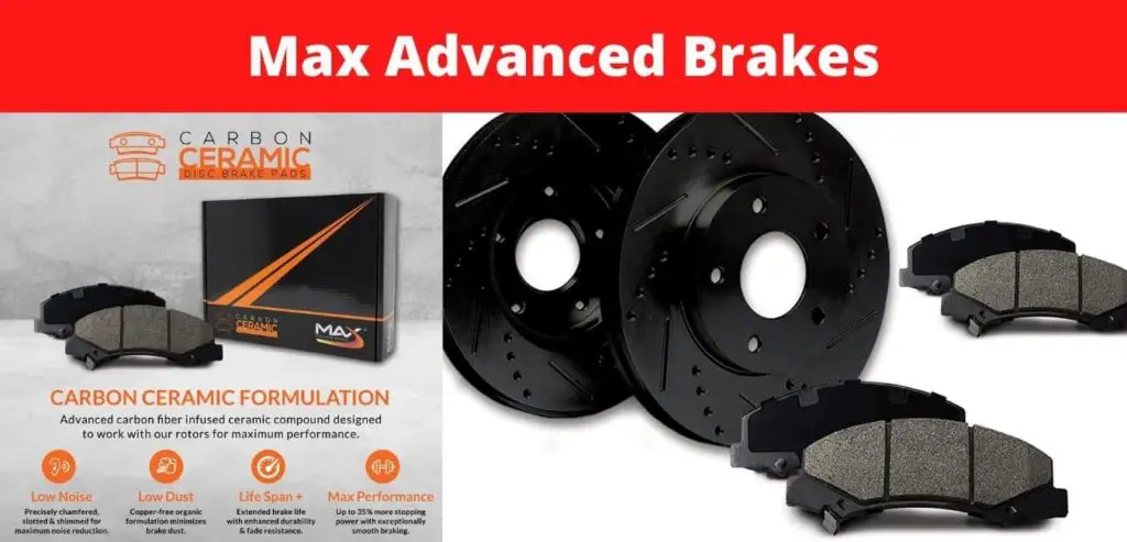 Max Brakes Rear Elite E-Coated XDS Rotors and Ceramic Pads Brake Kit KT177482-2